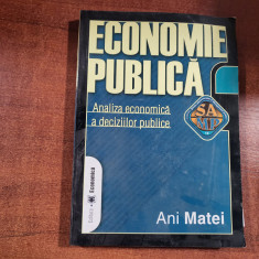 Economie publica.Analiza economica a deciziilor publice de Ani Matei