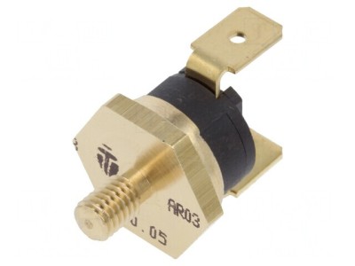 Termostat SPST-NC 80&amp;deg;C 16A 250VAC Terminali 6,3mm foto