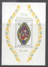 Germany Bundes 1976 Religion Christmas perf. sheet Mi.B13 MNH DA.170