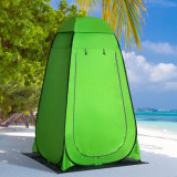 Cumpara ieftin Outsunny Cort de Dus pentru Exterior cu Usa cu Fermoar, Geanta pentru Transport, 126x124x189cm, Verde