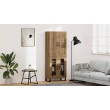 vidaXL Bufet Stejar Artizanal 69,5 x 34 x 180 cm Lemn compozit 3403193