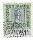 Italia (13) - Timbru impozit, 1000 L, 1965 - obliterat