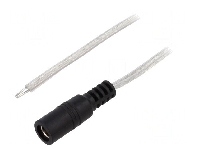 Cablu Alimentare Transparent 2x0,5mm2 5,5/2,1 Soclu Drept