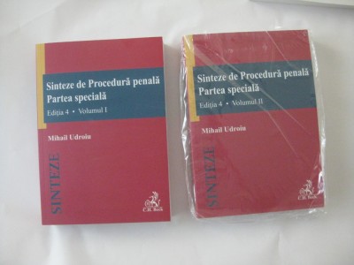 Udroiu, Sinteze Procedura Penala, Partea speciala, 2 volume 2023 foto