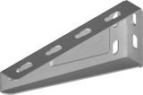 Consola 300mm din otel zincat 315x95mm pentru canal cablu metalic prindere pe perete, Omu System