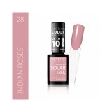 Cumpara ieftin Lac de unghii Solar Gel, Revers, 12 ml, nude, nr 28, indian roses