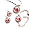 Set bratara reglabila, pandantiv si cercei, set sticla 40341