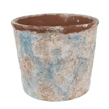 Cumpara ieftin Ghiveci flori teracota bej albastra 23x20 cm