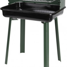 Gratar BBQ Click, 36x31x45 cm, metal, negru/verde