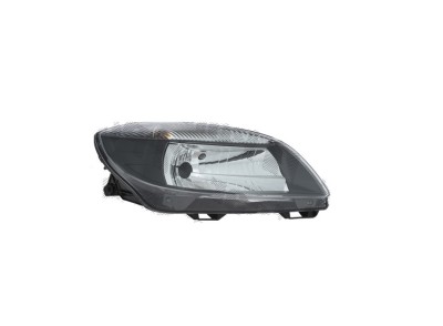 Far SKODA FABIA (5J), 04.2010-03.2015; ROOMSTER/PRAKTIK (5J2), 04.2010-, partea dreapta, H4+W5W; electrical; negru rim; TUNING; halogen, foto