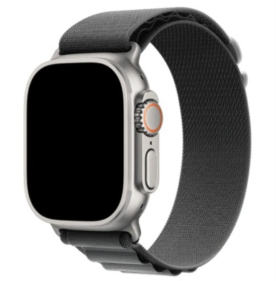 Curea smartwatch, THD, Alpine Loop, pentru Apple Watch Ultra2 49 mm, Apple Watch 46 mm seria 10, marime universala, catarama gri, Gri Ciment foto
