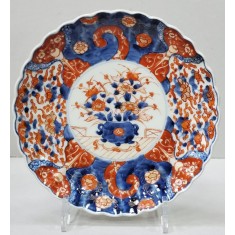 Farfurie din portelan, pictata manual, Japonia, Secol XIX