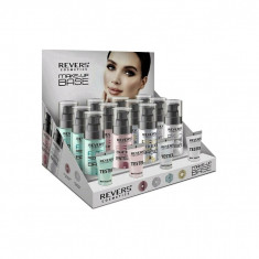 Set mix 12 bucati Baza machiaj cu pompita, Revers, verde, roz, silicon, baza, 30 ml