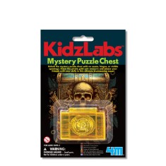 Cufarul misterios puzzle, Mystery Puzzle Chest, KidzLabs Mini, 4M
