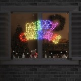 vidaXL Semn de Crăciun cu 240 LED Multicolour 100 x 50 cm PVC 42018952