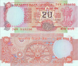 1997 , 20 rupees ( P-82i ) - India - stare aUNC