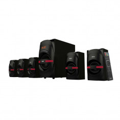 Sistem boxe active 5.1 Akai, 105 W, Bluetooth, cititor card SD, USB, afisaj LED, egalizator, functie Line-In, telecomanda foto