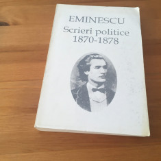 MIHAI EMINESCU, SCRIERI POLITICE 1870- 1878