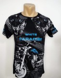 Tricou bărbătesc imprimeu motor - M