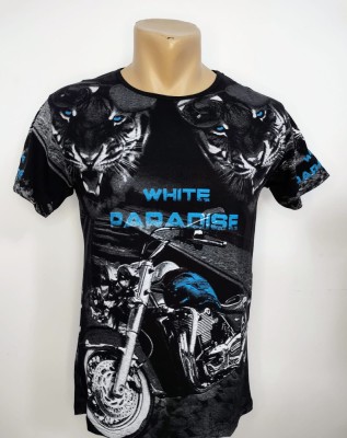 Tricou bărbătesc imprimeu motor - M foto