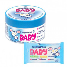 Neogranormon Baby babapopsi Védőkrém 100ml + Ajándék Neogranormon Baby Popsitörlő 10db