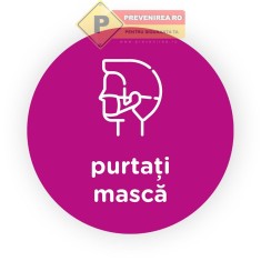 Semn mov purtati masca foto