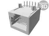Soclu RJ50 10p10c Ecranat pentru PCB