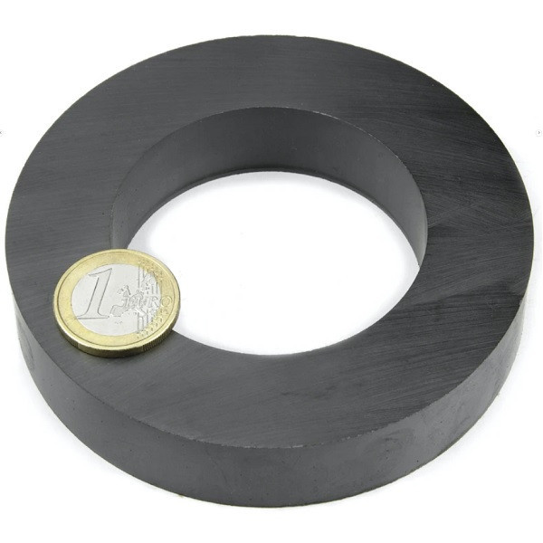 Magnet ferita inel &Oslash;100/60 x 20 mm, putere 16 kg, Y35