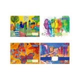 Bloc de desen, A4, 120 g/mp, 16 file, coperta cu design policrom