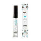 Luciu de buze pentru sex oral EXSENS Hot Kiss Coconut, efect dublu de &icirc;ncălzire și răcire, aromă de cocos, 7 ml