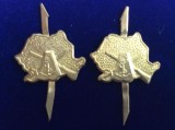 Insigne militare- Romania - Semne de arma - Graniceri varianta mica ( aurii)