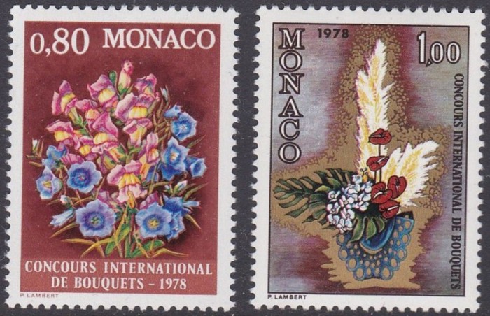 C4854 - Monaco 1977 - Flora 2v.neuzat,perfecta stare