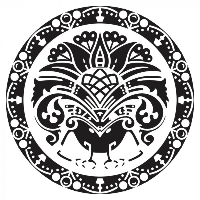Sticker decorativ Mandala, 55 cm, 1080STK