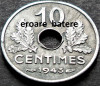 Moneda istorica 10 CENTIMES - FRANTA, anul 1943 *cod 3859 = ERORI de BATERE, Europa, Zinc