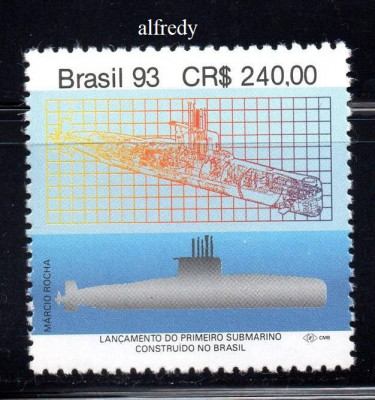 BRAZILIA 1993, Submarin, MNH, serie neuzata foto