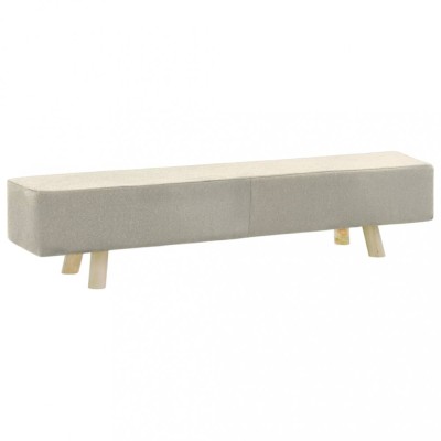 Taburet, crem, 120x28x26 cm, material textil foto