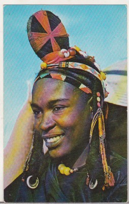 bnk cp Mali - Femeie Sonrhai din zona Timbuktu - uzata foto