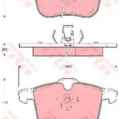 Set placute frana,frana disc OPEL VECTRA C Combi (2003 - 2016) TRW GDB1567