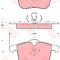 Set placute frana,frana disc SAAB 9-3 Combi (YS3F) (2005 - 2016) TRW GDB1567