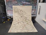 Hartă Color M.D. Moldoveanu 1928 Scara 1:300.000 Dimensiuni 47x31 cm Zone Soroca, Bălți