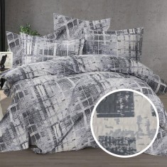LENJERIE DE PAT CREPONATA 100% BUMBAC (CREP19) - doua persoane