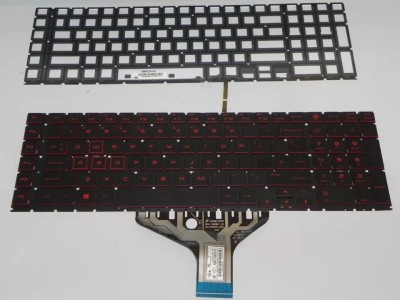 Tastatura Laptop, HP, Omen 5 Plus 17-CB, TPN-C144, iluminata, rosie, layout US foto
