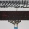 Tastatura Laptop, HP, Omen 5 Plus 17-CB, TPN-C144, iluminata, rosie, layout US