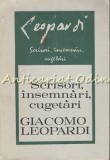 Scrisori, Insemnari, Cugetari - Giacomo Leopardi