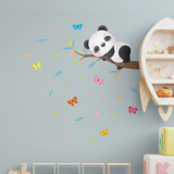 Cumpara ieftin Sticker Sleeping panda on the branch