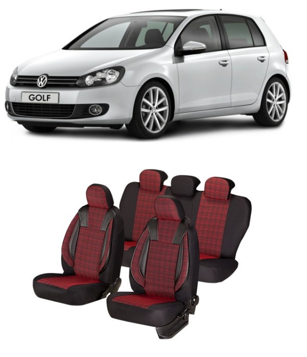 Set Huse scaune PIELE SI TEXTIL VOLKSWAGEN GOLF 6 (2009-2013)