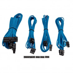 Cabluri sursa modulara Corsair Premium Individually Sleeved PSU Cable Kit Starter Package Type 4 (Generation 3) Blue foto