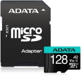 CARD MicroSD ADATA, 128 GB, microSDHC, clasa 10, standard UHS-I U3, &quot;AUSDX128GUI3V30SA2&quot; (timbru verde 0.03 lei)