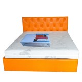 Saltea ortopedica, Saturn Memory Plus Comfort 160x200x20cm, cu spuma poliuretanica HR, memory foam 4 cm, husa detasabila tricot, hipoalergenica, fermi