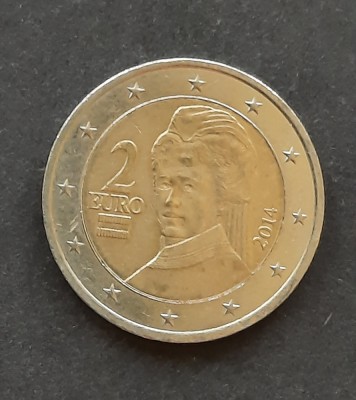 2 Euro Bertha von Suttner 2014, Austria - A 3518 foto